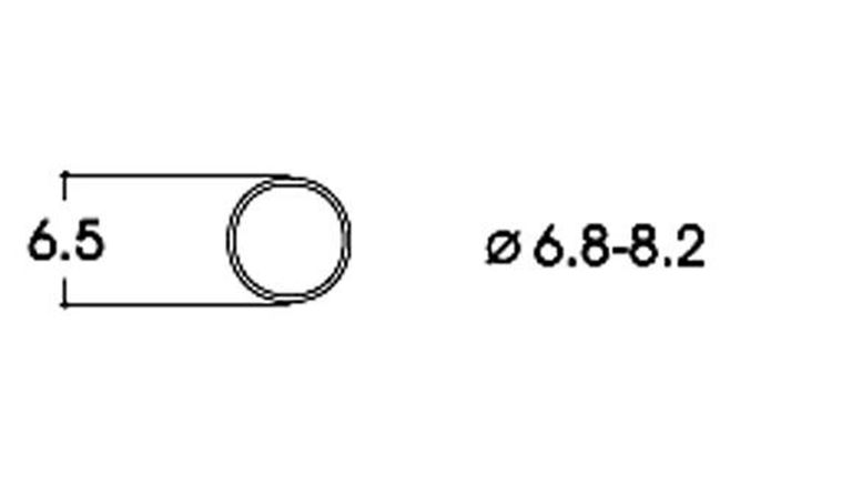 ROCO 40067 Фрикционный обод ⌀6,5—8,2 мм (10 шт.), H0