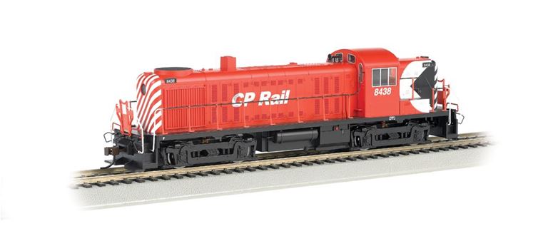 BACHMANN 63902 Дизельный локомотив Alco RS-3 (звук) чёрно-красный, H0, III, CP #8438, DCC 