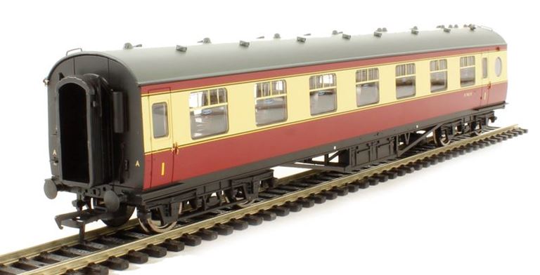 BRANCHLINE 39-475 60 футовый пассажирский вагон, 00, III (UK4), LMS Crimson & Cream