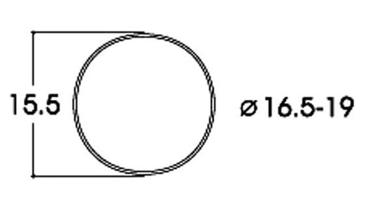 ROCO 40072 Фрикционный обод ⌀16,5—19 мм, H0
