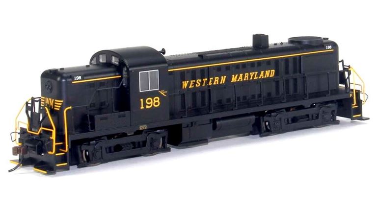 BACHMANN 64203 Дизельный локомотив Alco RS-3, H0, III, Western Maryland #198, DCC
