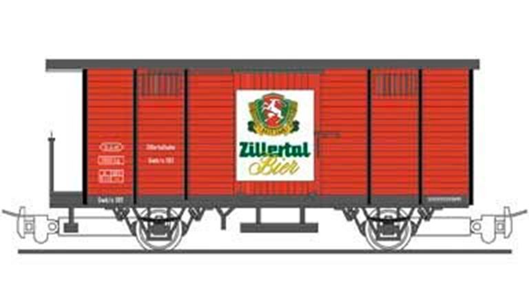 LILIPUT 294282 Вагон для транспортировки пива «Zillertaler-Bier», H0e, III-V, ZB