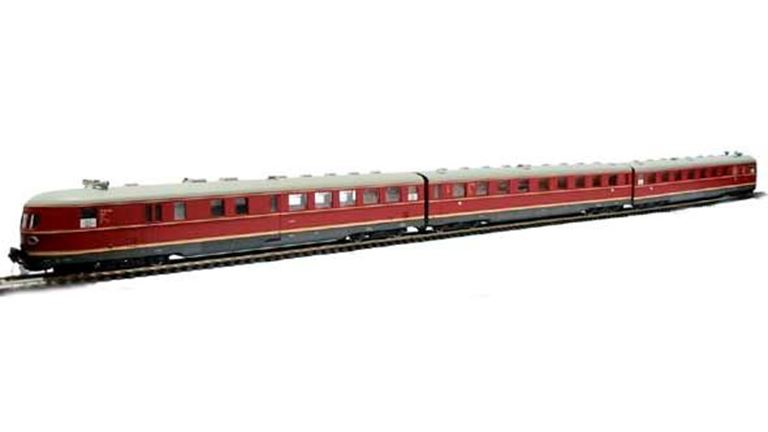 LILIPUT 112601 Дизель-поезд VT 06 красный (3 вагона) «Rheinblitz», H0, III, DB