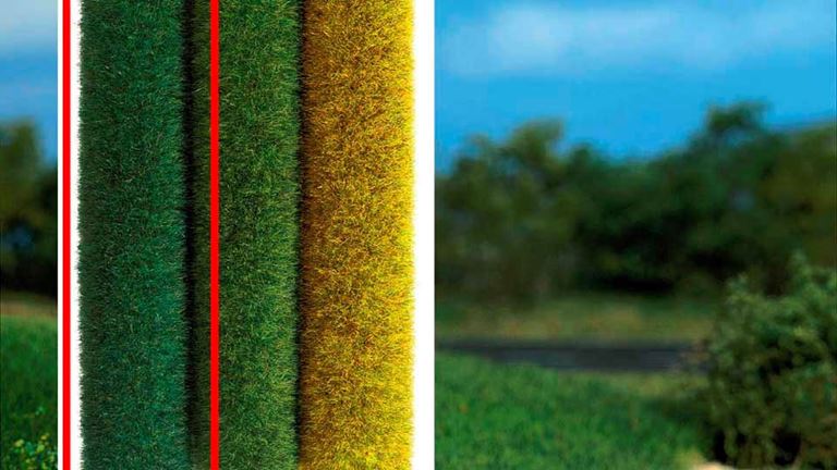 BUSCH 7210 Трава тёмно-зелёная ~6 мм (рулон 500 × 400 мм ~0,2 м²), 1:10—1:200
