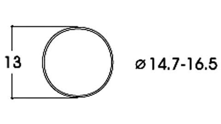 ROCO 40071 Фрикционный обод ⌀ 14,7—16,5 мм (10 шт.), H0