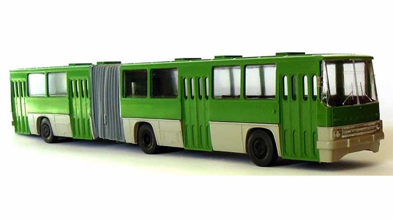 MODELLTEC 14130503 Городской автобус Икарус 280 (зелёный), 1:87, 1973—2002, СССР