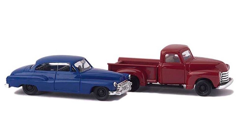 BUSCH 8320 Автомобили Chevrolet® Pick-up и Buick® (2 шт.), 1:160, 1950