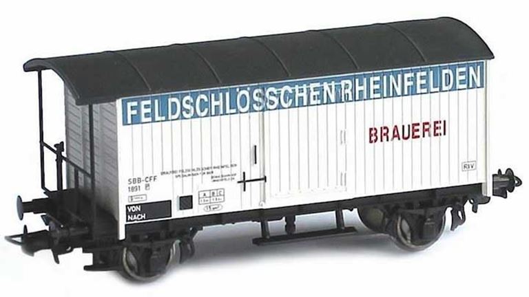 LILIPUT 224804 Вагон для транспортировки пива K2 «Feldschlösschen», H0, II—V, SBB-CFF