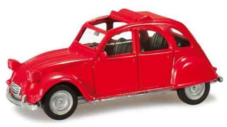 HERPA 020824-003 Микролитражный автомобиль Citroen® 2CV (красный), 1:87, 1948—1990