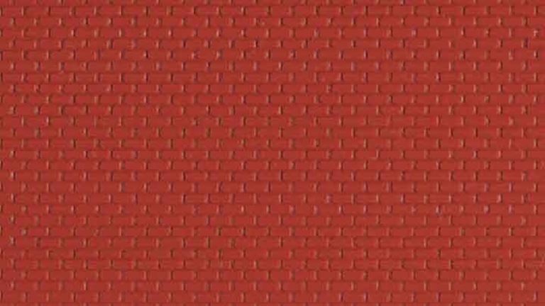 AUHAGEN 52412 Кирпич красный (пластик ~100 × 200 мм), 1:87—1:120