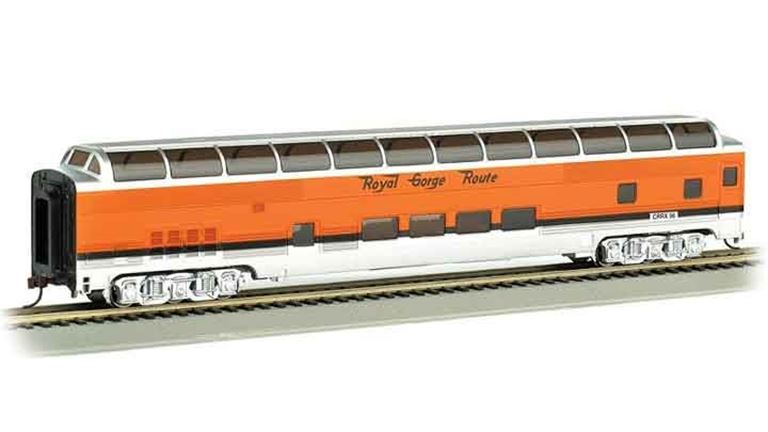 BACHMANN 13035 85-футовый двухэтажный пассажирский вагон «Budd» (свет), H0, Royal Gorge Railroad