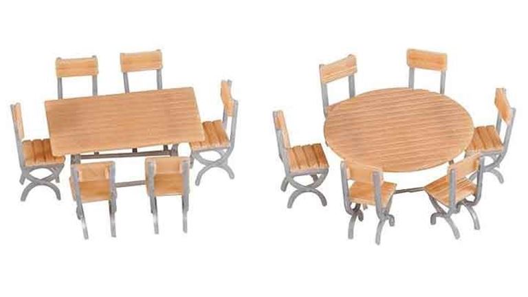 FALLER 180957 2 стола и 12 стульев, 1:87, 1946–1977