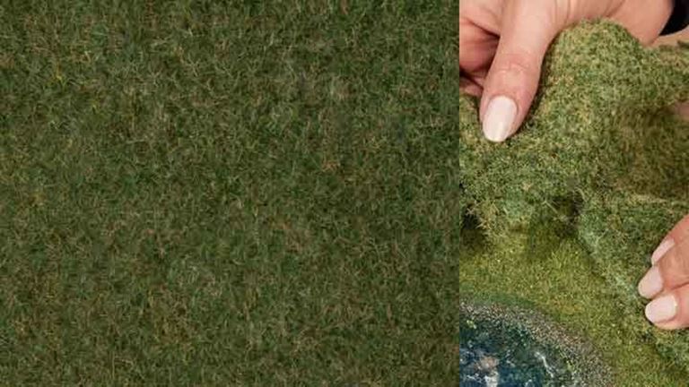 NOCH 07281 Трава дикая темно-зелёная (фолиаж ~200 × 230 мм ≈ 0,046 м²), 1:10—1:250