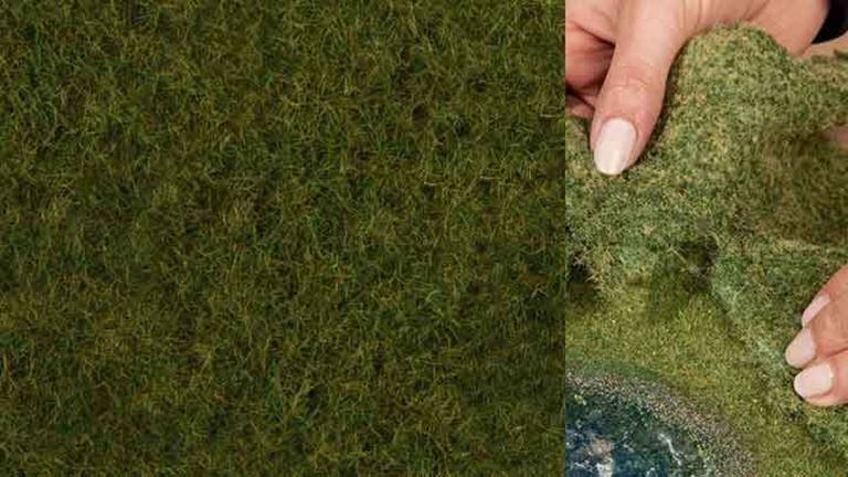 NOCH 07282 Лесная трава оливково-зелёная (фолиаж ~200 × 230 мм ≈ 0,046 м²), 1:10—1:250