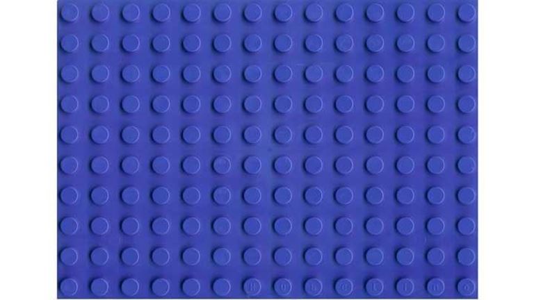 HUBELINO 401038 Плата 14 × 10 (площадка) синего цвета для блоков, размер 80 × 112 мм