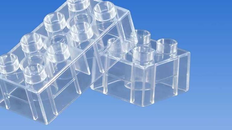 CIDDI TOYS 10156 Блок 4 × 2 прозрачный (1 кирпичик) совместим с LEGO Duplo®