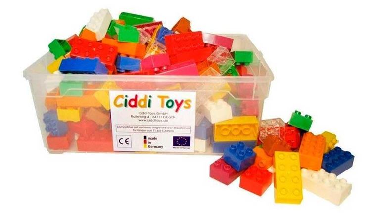 CIDDI TOYS 10157 Разноцветные блоки 160 шт. (8 × 2 - 110 шт., 4 × 2 - 50 шт.) совместимы с LEGO Duplo®