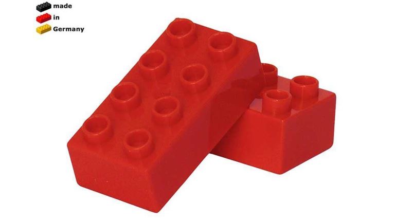 CIDDI TOYS 10170-4 Блок 4 × 2 красный (1 кирпичик)