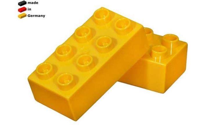 CIDDI TOYS 10171-4 Блок 4 × 2 жёлтый (1 кирпичик)