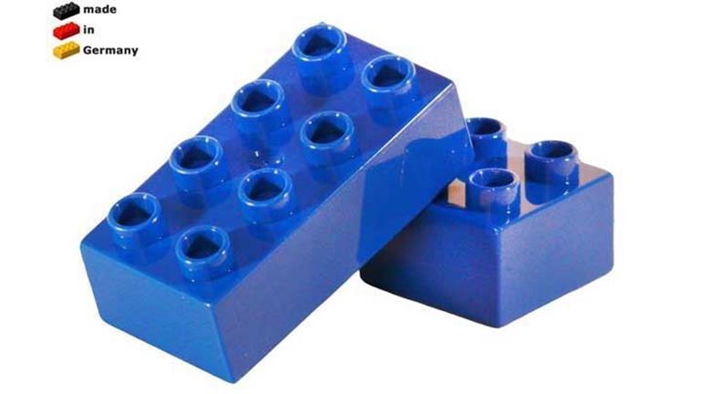 CIDDI TOYS 10172-4 Блок 4 × 2 синий (1 кирпичик)