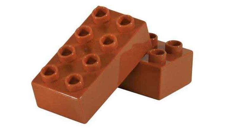 CIDDI TOYS 10176-4 Блок 4 × 2 коричневый (1 кирпичик)