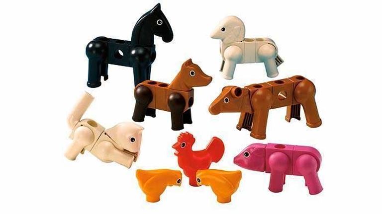Poly-M 31050 Набор фигур животных «PlayWorld BAUERNHOFTIERE» из 50 элементов