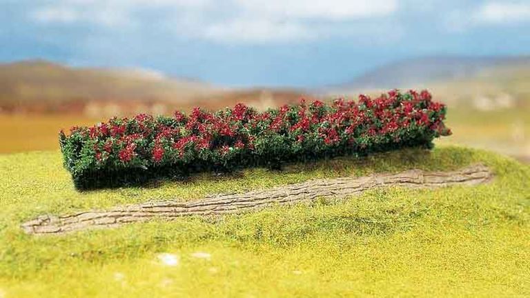FALLER 181352 Живая изгородь (красная цветущая, ~160 × 25 × 20 мм), 1:72—1:200