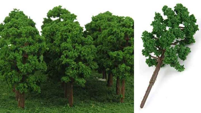 CMOD D150x20 Лиственные деревья ~75 мм (пластик, 20 шт.), 1:72—1:200