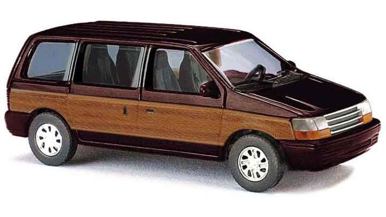 BUSCH 44624 Автомобиль Plymouth® Voyager «Woody» (коричневый), 1:87
