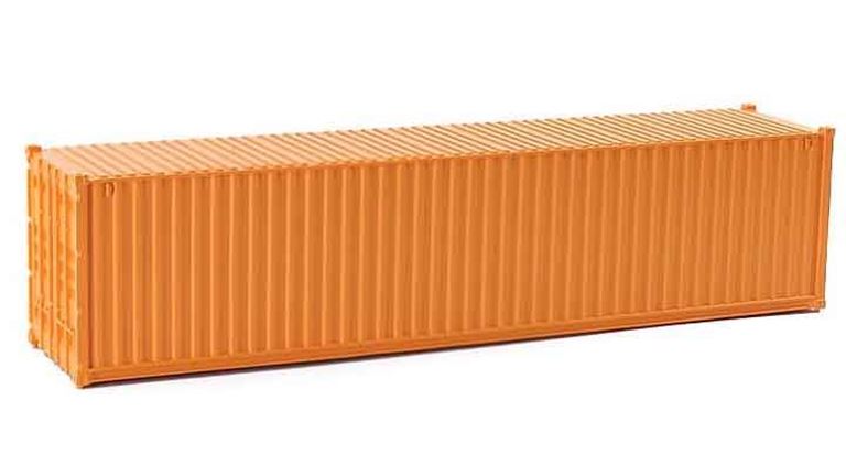 CMOD CON08740 orange 40 футовый морской контейнер (оранжевый), 1:87