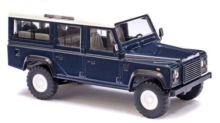 BUSCH 50302 Внедорожник Land Rover® Defender™ синий, 1:87