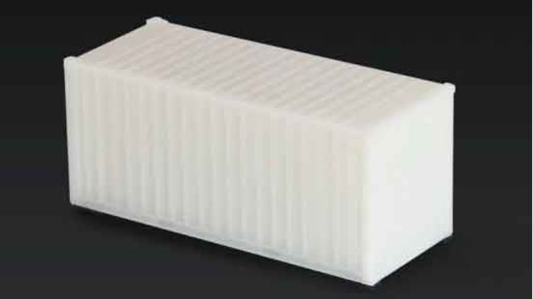 CMOD CON08720 white 20 футовый контейнер (белый), 1:87