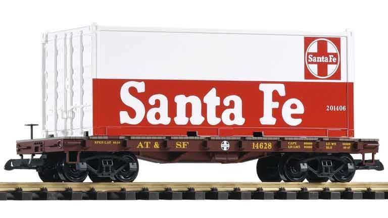 PIKO 38732 Платформа с контейнером «Santa Fe» #14628, G, ATSF