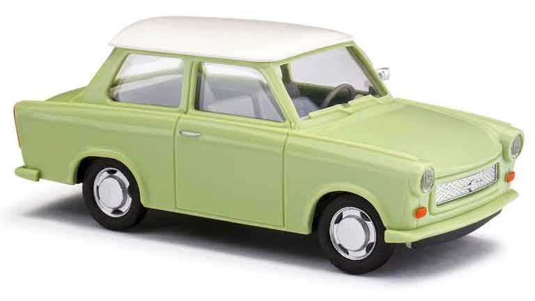 BUSCH 53106 Автомобиль седан Trabant®  P601 зеленый с белой крышей, 1:87