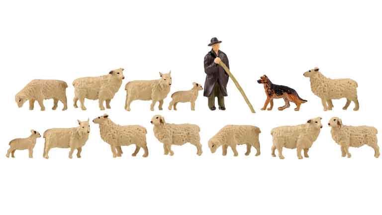 FALLER 151901 Отара (пастух, собака и овцы), 1:87