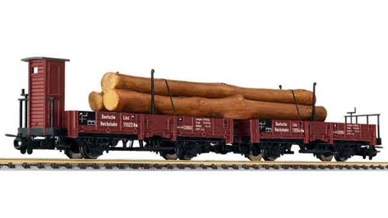 LILIPUT 240105 Платформы транспортирующие брёвна (2 вагона), H0e, II, DRB
