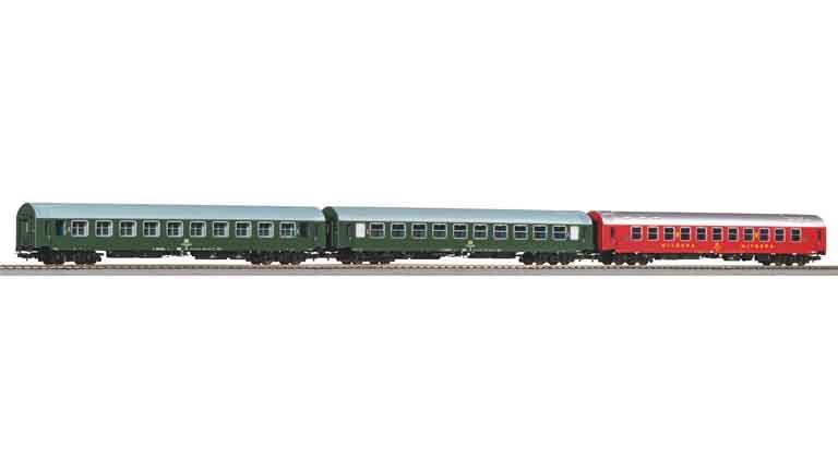 PIKO 58221 Пассажирские вагоны серии Y D 300 (№2, 3 шт.), H0, IV, DR