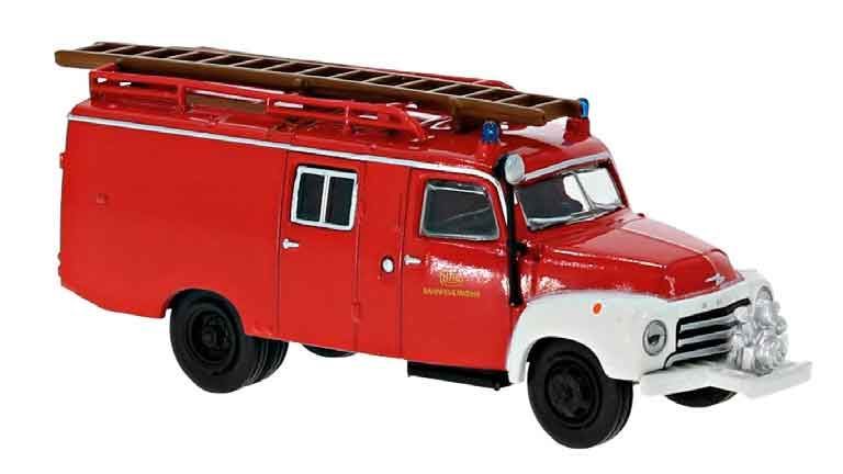 BREKINA 35403 Автомобиль пожарной службы Opel® Blitz LF 8, 1:87, 1952, DB Bahnfeuerwehr