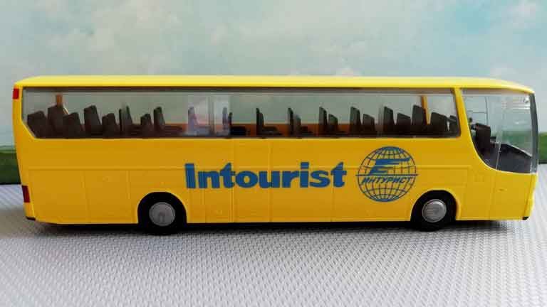 RUSAM-BUS-SETRA-S315-20 Экскурсионный автобус SETRA S315 «Intourist» (зеркала и дворники), 1:87