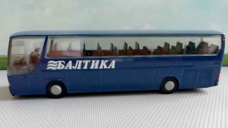 RUSAM-BUS-SETRA-S315-30 Экскурсионный автобус SETRA S315 «БАЛТИКА» (зеркала и дворники), 1:87