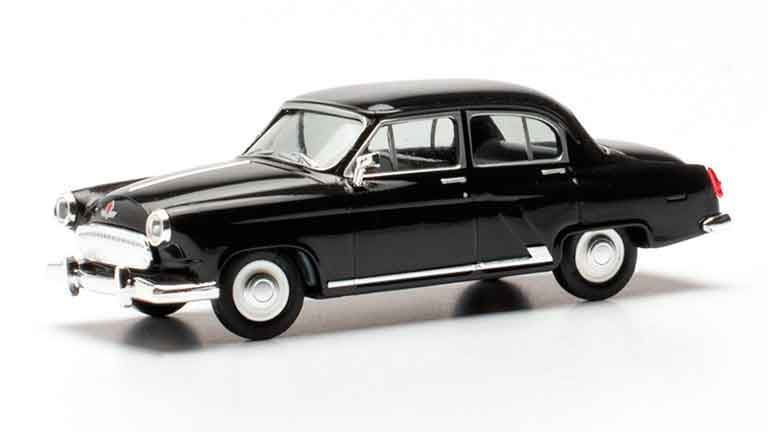 HERPA 023283-002 Автомобиль ГАЗ М-21 «Волга» (черный), 1:87, 1957—1960, СССР