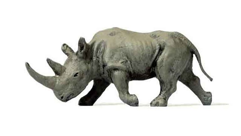 PREISER 29522 Африканский носорог (эксклюзивная фигурка), 1:72–1:100