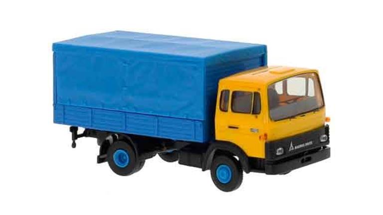 BREKINA 34725 Среднетоннажный грузовой автомобиль Magirus® MK (сине-желтый), 1:87, 1975