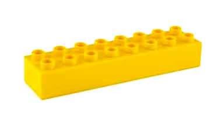 CIDDI TOYS 10171-8 Блок 2 × 8 жёлтый (1 кирпичик)