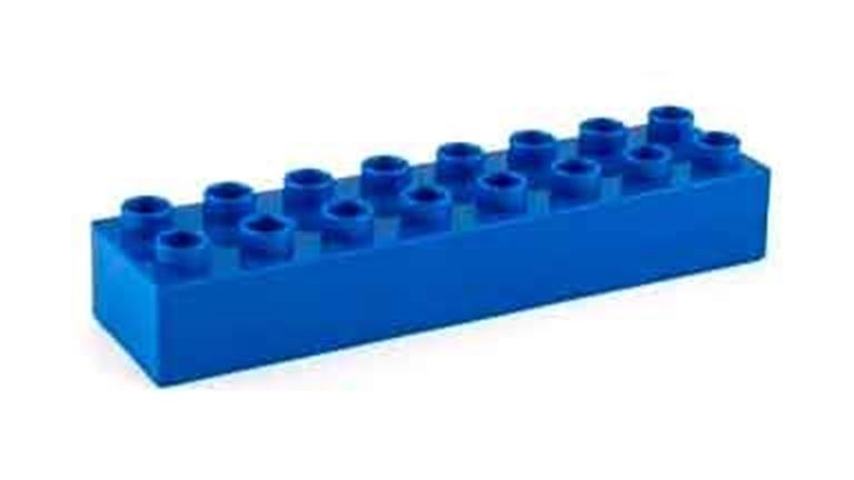 CIDDI TOYS 10172-8 Блок 2 × 8 синий (1 кирпичик)
