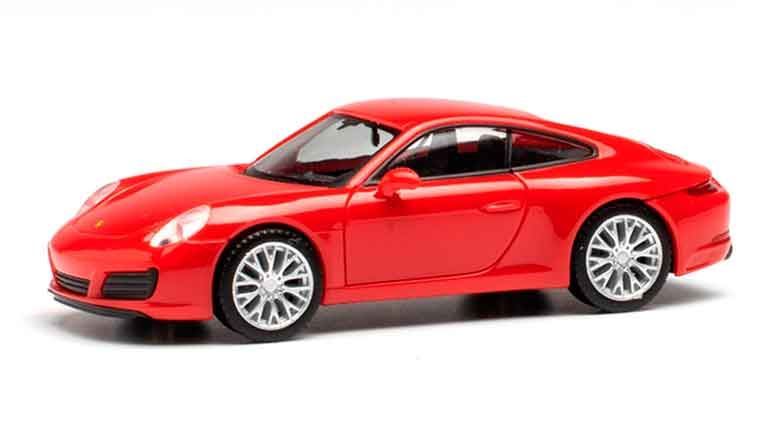 HERPA 028639-002 Суперкар Porsche® 911 Carrera 4S (красный), 1:87