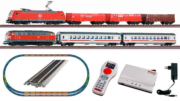 PIKO 59014 Цифровой набор «Грузовой и пассажирский поезда», H0, VI, DB AG, SmartControl WLAN