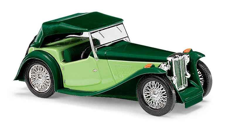 BUSCH 45917 Автомобиль кабриолет MG® зеленый, 1:87