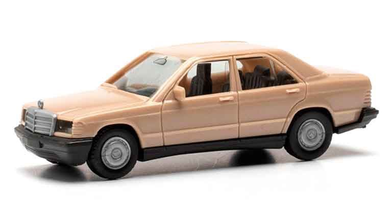 HERPA 012409-008 Представительский автомобиль Mercedes-Benz® 190 E (бежевый для сборки ), 1:87