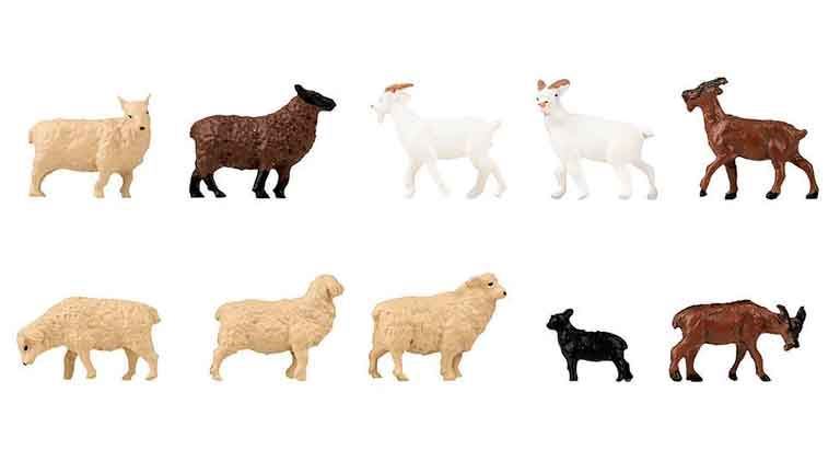 FALLER 151921 Овцы и козы (10 фигурок), 1:87